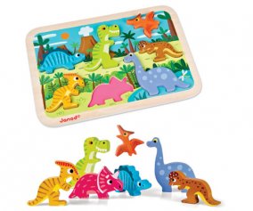 Puzzle Empilhvel Chunky Dinossauros