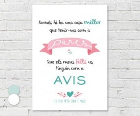 Lmina Personalizada Pares Avis