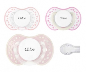 Chupetas Personalizadas LOVI Vintage Pink Day-night +6M