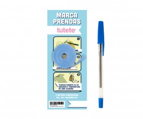 Blue Clothes Marking Tape + Pen