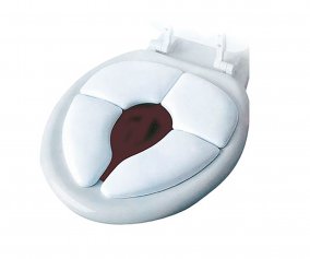 Assento Redutor WC Acolchoado Dobrvel Branco