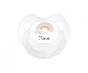 Rainbow Personalised Retro Pacifier