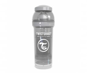 Twistshake Bibero Anticlica Pastel Cinza 260ml