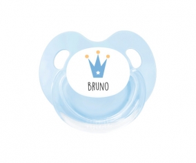 Blue Crown Personalised Retro Pacifier