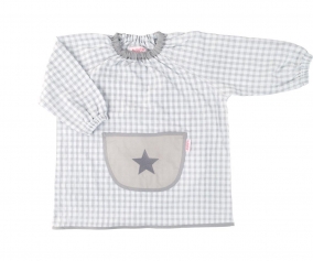 Bata Personalizada com Bolso Central Estrela Cinza