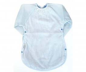 Giant Sleeved Bib Silly Billyz Pastel Blue