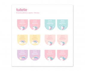 12 Pegatinas Zapatos Unicornio