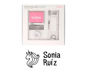 Sello Personalizado Unicornio +  Cinta Blanca para Ropa Oscura