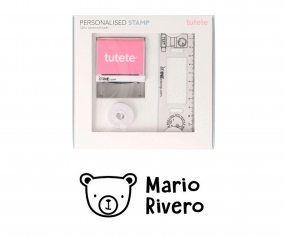 Sello Personalizado Osito +  Cinta Blanca para Ropa Oscura