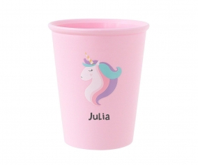 Bicchiere Personalizzato Tutete Unicorno a Colori