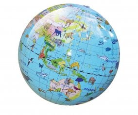 Globo Terrqueo Hinchable Animales 30cm