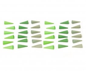 Mandala Pequenos Cones Verdes