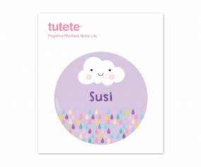 Pegatina Mediana Nube Lila