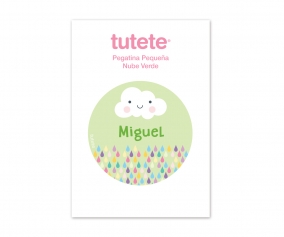 Pegatina Pequea Nube Verde