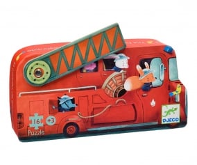 Puzzle Silhouette Camion Pompieri