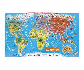 Magnetic Puzzle World Map