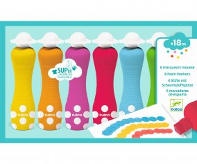 6 Foam Color Markers