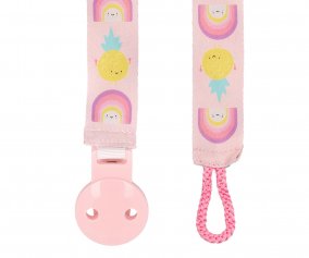 Rainbow Pink Pacifier Clip Eef Lillemor