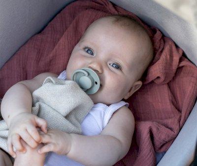 2 Chupetes BIBS De Lux Ivory/Baby Pink Silicona