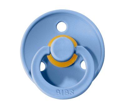 2 Chupetes BIBS Colour Round Sky Blue/Steel Blue