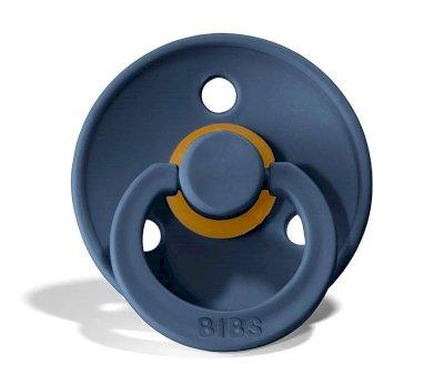 2 Chupetes BIBS Colour Round Sky Blue/Steel Blue