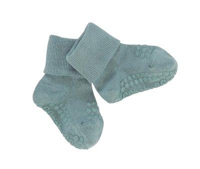 Meias antiderrapantes de bambu azul Dusty