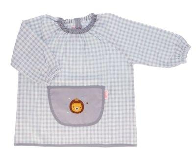 Grembiulino Lola Vichy Personalizzabile Animal Friends Grigio