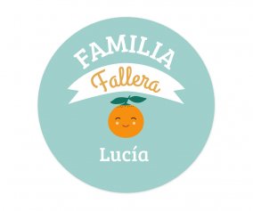 Chapa Personalizada Beb Familia Fallera