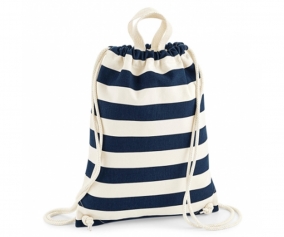 Mochila Saco Nutica Natural-Marinha Personalizvel