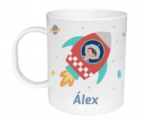Personalised plastic cup Space