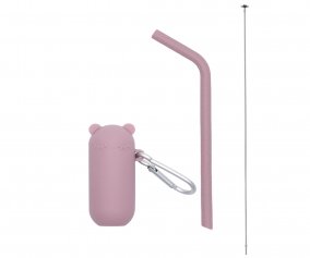 Keepie Straw Set Dusty Rose