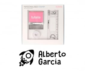 Sello Personalizado Espacio +  Cinta Blanca para Ropa Oscura