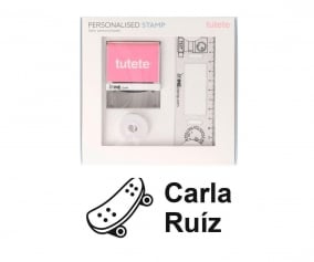 Sello Personalizado Monopatn +  Cinta Blanca para Ropa Oscura