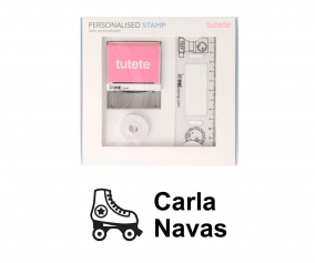 Sello Personalizado Patn + Cinta Blanca para Ropa Oscura