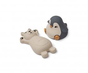 2 Bath Toys Knud Blue Mix