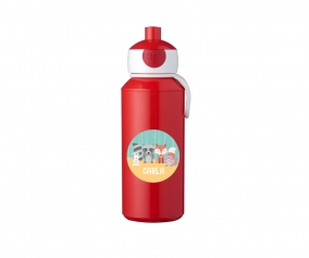 Botella Campus Pop-Up Personalizada Roja 400ml Animales