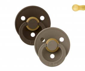 2 BIBS Pacifiers Colours Mocha/Dark Oak