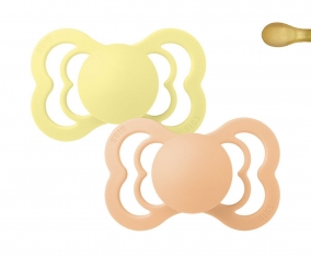 2 BIBS Supreme  Pacifiers Sunset/Sunshine Latex