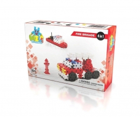 160 Pezzi Costruzione Pompieri 4 in 1