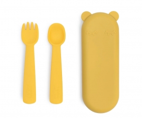Feedie Fork & Spoon Yellow