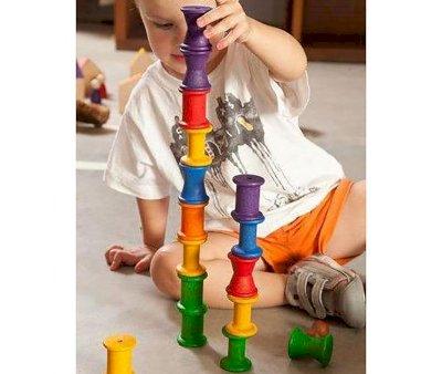 36 Wooden Rainbow Rolls