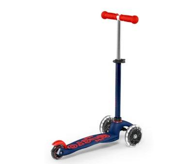 Mini Micro Deluxe Scooter Marine/Red LED Lights