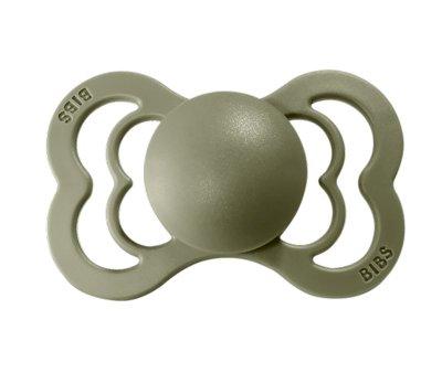 2 Chupetes BIBS Supreme Honey Bee/Olive Silicona