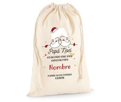 Saco Grande Personalizado para Regalos Pap Noel 2021