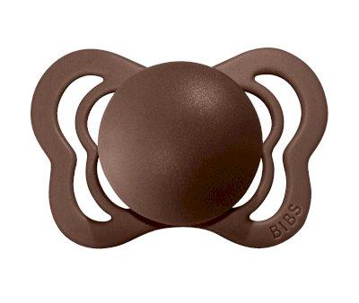 2 Chupetes BIBS Couture Vanilla/Mocha Silicona