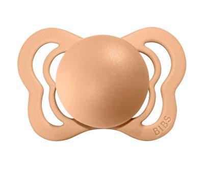 2 Chupetes BIBS Couture Vanilla/Peach Ltex