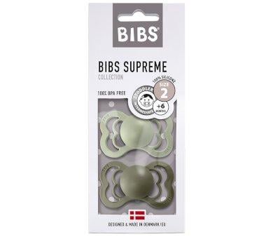 2 Chupetes BIBS Supreme Sage/Hunter Green Silicona