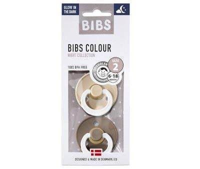 2 Chupetes BIBS Colours Dark Oak/Vanilla