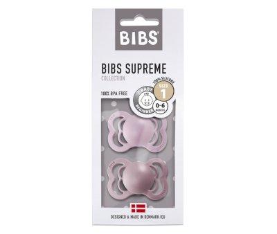 2 Chupetes BIBS Supreme Heather/Dusky Lilac Silicona