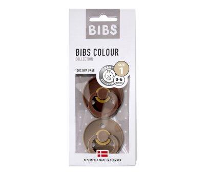 2 BIBS Pacifiers Colours Mocha/Dark Oak